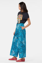 Women’s Swirl Print Wide-Leg Pants