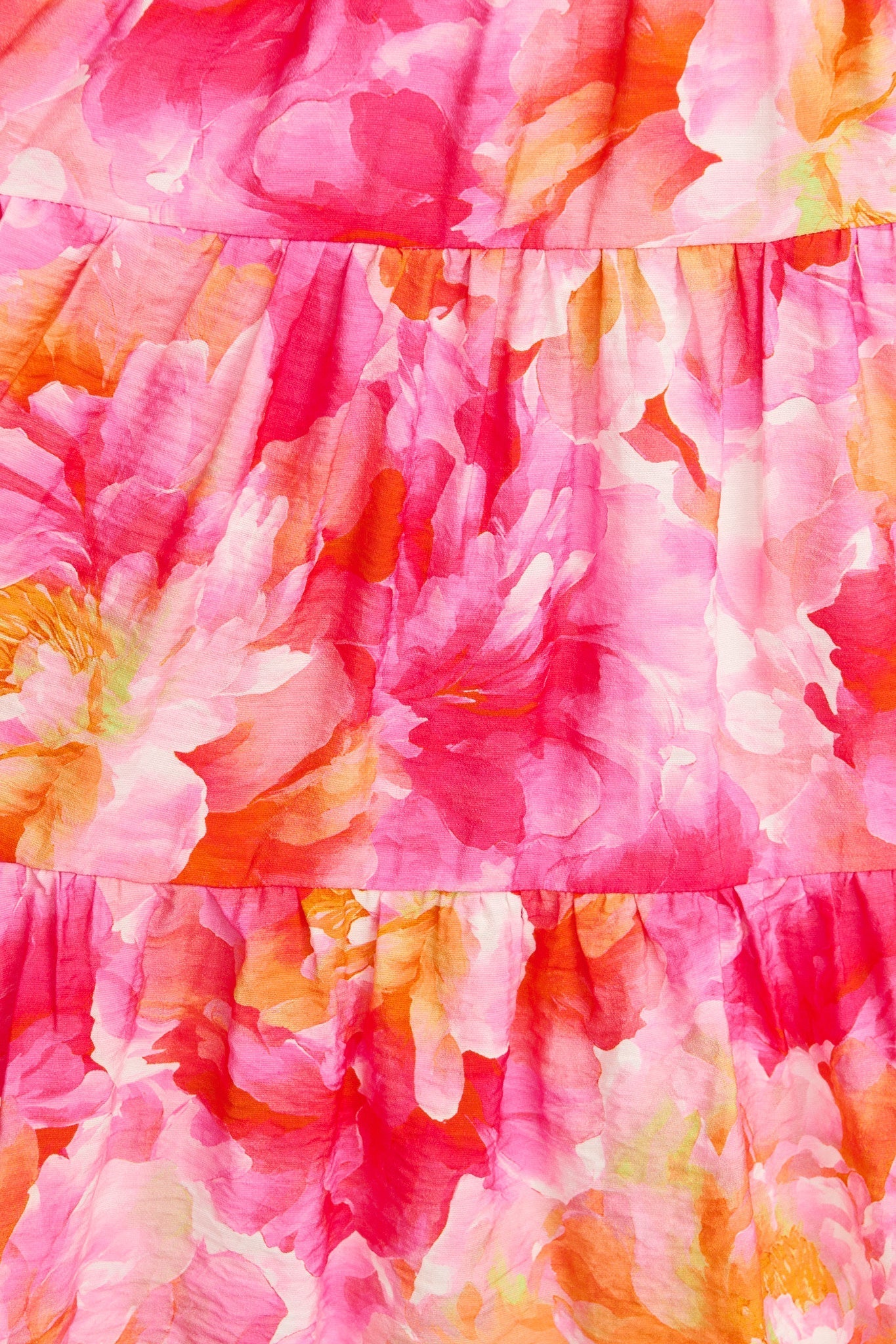 Women's Tiered Floral Mini Dress with Flutter Sleeves
