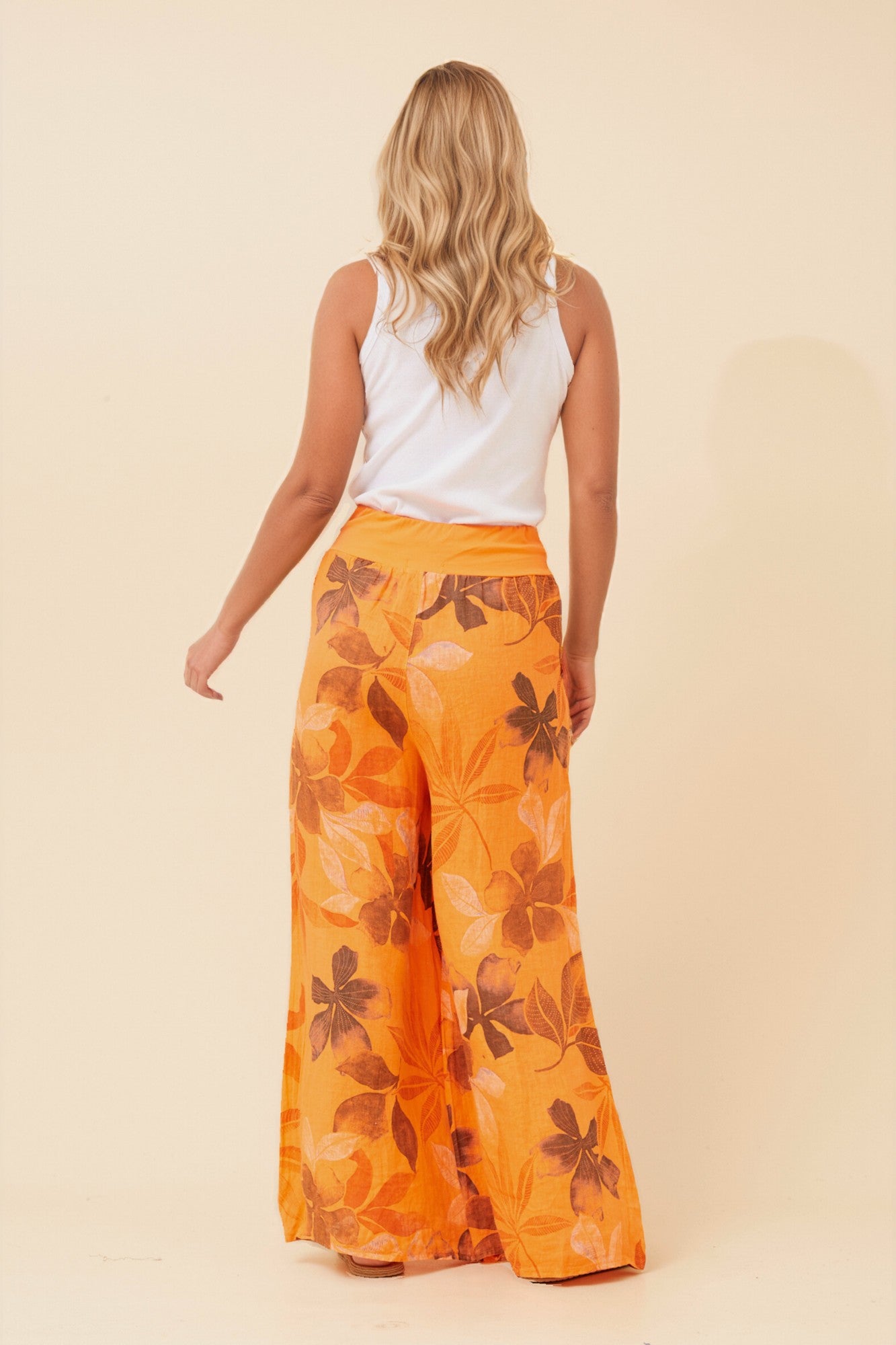 Women’s Wide Leg Printed Long Pants